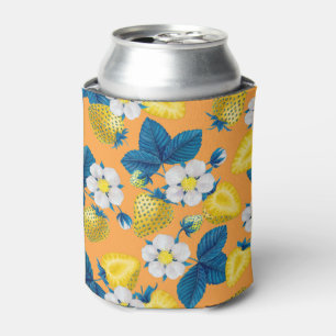 Enfriador De Latas Fresas amarillas en naranja