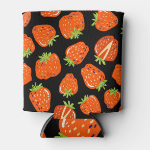 Enfriador De Latas Fresas negras: Textura vintage sin foco