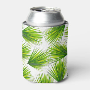 Enfriador De Latas Frondas hawaianas exóticas tropicales de la palma