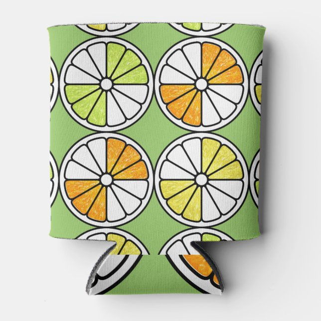 Enfriador De Latas Fruta De Cítricos, Verano Sin Marea. (Anverso)