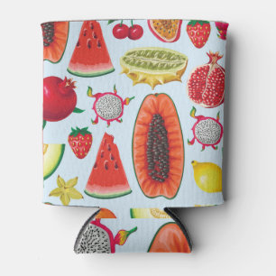 Enfriador De Latas Frutas Exóticas: Impresión a la moda sin problemas
