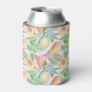 Enfriador De Latas Frutas, melocotones, peras, limones, acuarela