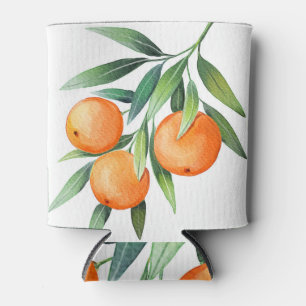 Enfriador De Latas Frutas Naranjas acuáticas: Ramas aisladas.