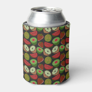 Enfriador De Latas Fruto tropical sin soldadura patrón colorido