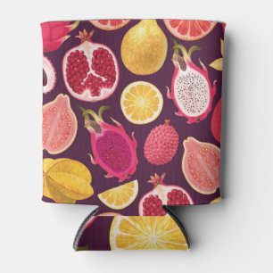 Enfriador De Latas Frutos exóticos: patrón incoloro y sin costuras