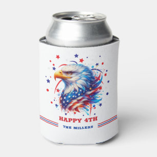 Enfriador De Latas Fuegos artificiales de águila patriótica