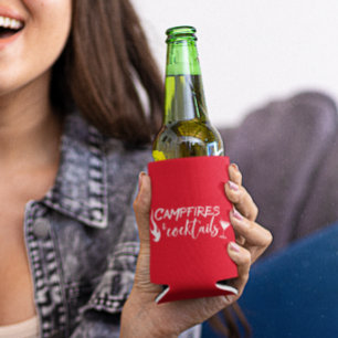 Enfriador De Latas Fuegos y Cócteles Camping Bebida