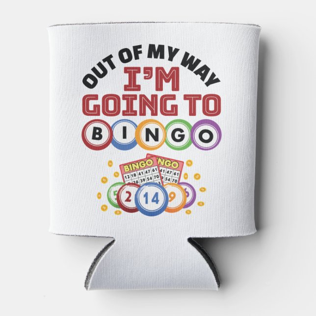 Enfriador De Latas Fuera de mi camino voy a Bingo (Anverso)