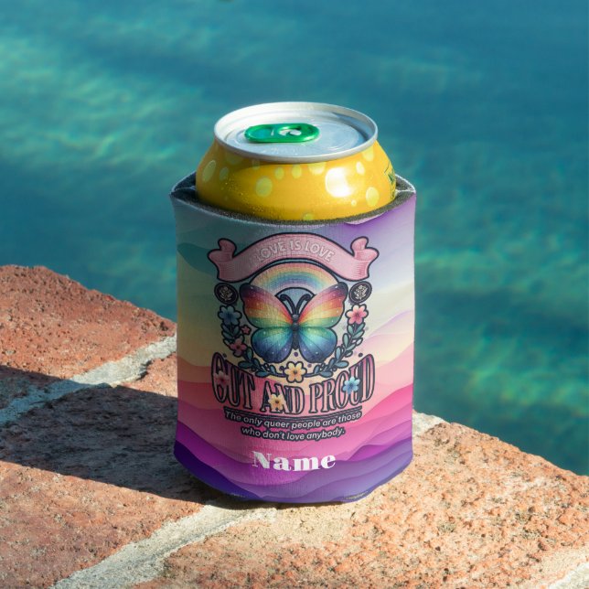 Enfriador De Latas Fuera y orgulloso Fiesta del Orgullo Gay (Piscina in situ)