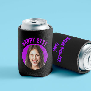 Enfriador De Latas Fun 21 PERSONALIZADO de cumpleaños foto