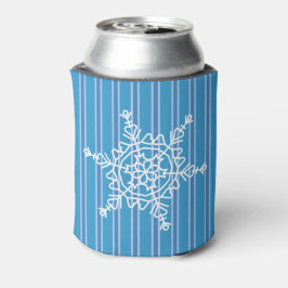Enfriador De Latas Fun and Fancy Blue Snowflake