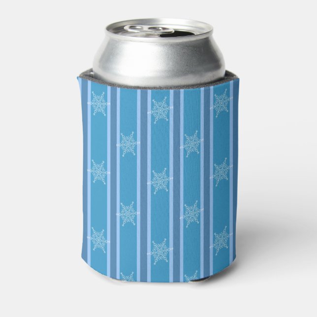 Enfriador De Latas Fun and Fancy Blue Snowflake (Reverso de la lata)