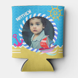 Enfriador De Latas Fun Boats Foto Refrigerador de bebidas amarillo az