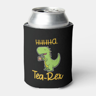 Enfriador De Latas Fun Tyrannosaurus Rex Sipping Tea Fiesta