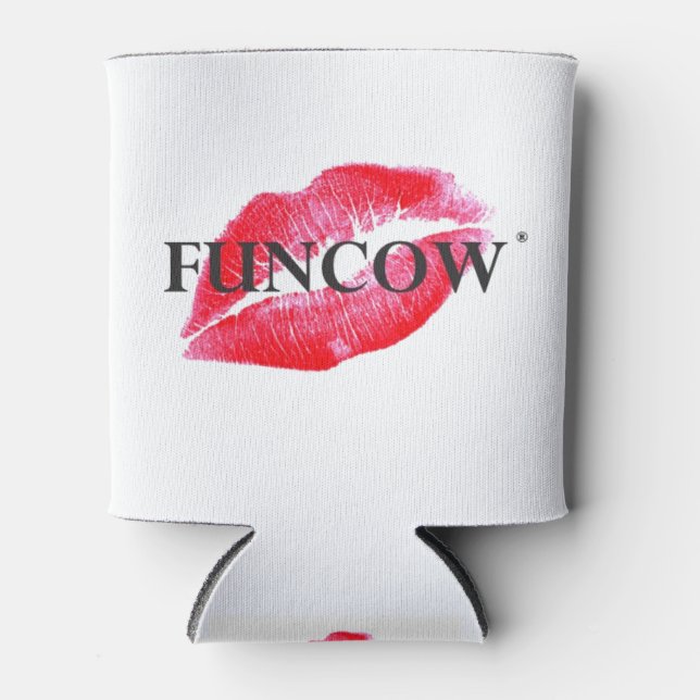 ENFRIADOR DE LATAS FUNCOW ROSA BESO (Anverso)