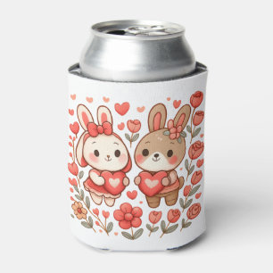 Enfriador De Latas Funda para lata de día de San Valentín de pareja d
