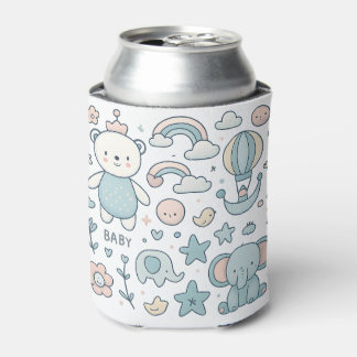 Enfriador De Latas Funda para lata de oso de peluche para baby shower