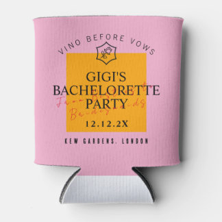Enfriador De Latas Fundas para cerveza Veuve Before Vows rosadas y na
