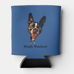 Enfriador De Latas Funny Boston Terrier Refrigerador de bebidas