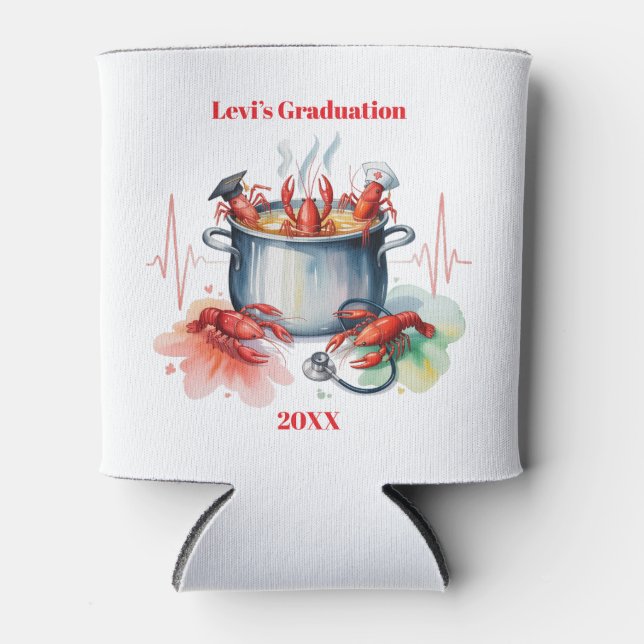 Enfriador De Latas Funny Cajun Nurse Graduation Party (Anverso)