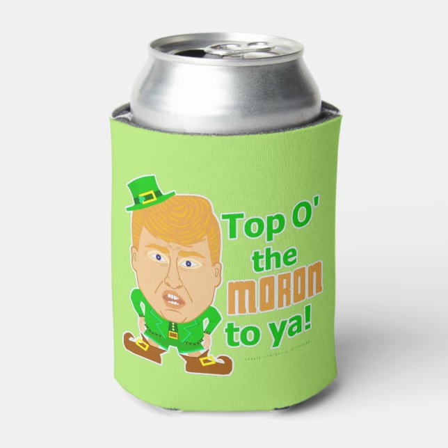 Enfriador De Latas Funny Donald Trump St Patricks Day Leprechaun (Lata Anverso)