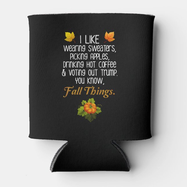 Enfriador De Latas Funny Fall 2020 Noviembre Elección contra Trump (Anverso)