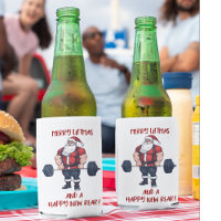 Funny Fitness Navidades Liftmas Barbell Santa