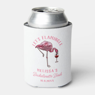 Enfriador De Latas Funny Flamingo Bachelorette Weekend Fiesta
