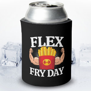 Enfriador De Latas Funny Flex Viernes Gym Fitness Cita Fries Francese