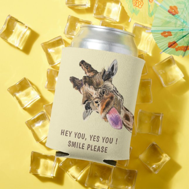 Enfriador De Latas Funny Giraffe Refrigerador de bebidas (Verano in situ)