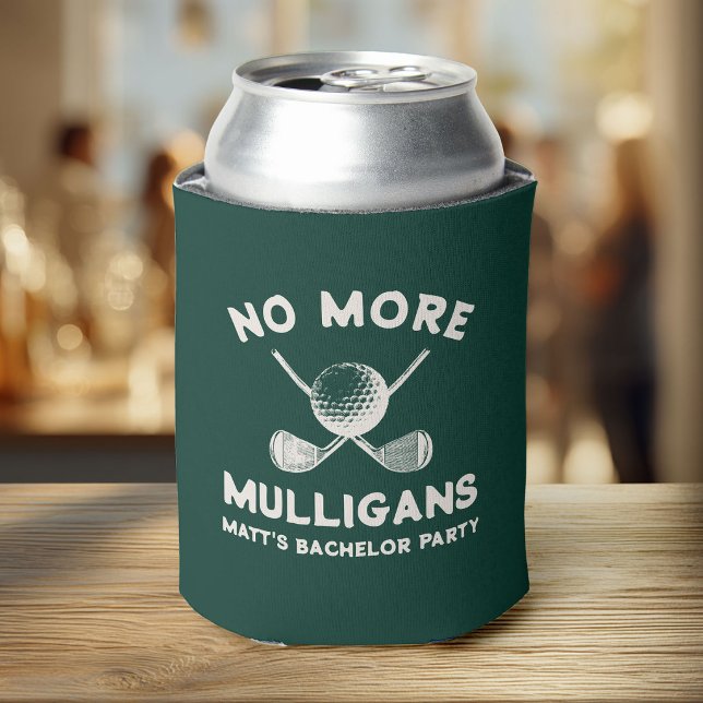 Enfriador De Latas Funny Golf Bachelor Party No More Mulligans Name (Subido por el creador)