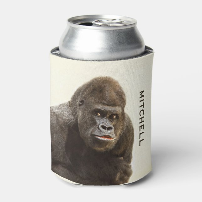 Enfriador De Latas Funny Gorilla personalizado refrigerador de bebida (Lata Anverso)