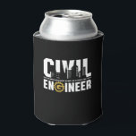 Enfriador De Latas Funny ingeniero civil estudiante de ingeniería civ<br><div class="desc">Ingeniero civil porque es increíblemente increíble no es un cargo oficial. Mercadería divertida de ingeniería para ingenieros geek nerd que aman el humor, citas ingeniosas y chistes. Diseño de Guay para usar en tu trabajo, mostrar tu pasión en construir rascacielos, caminos, puentes. Gran regalo para papá, padre, mamá, madre, hijo,...</div>