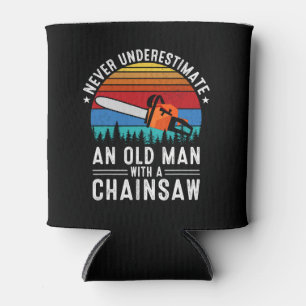 Enfriador De Latas Funny Lumberjack Art Men Dad Chainsaw Arborist Woo