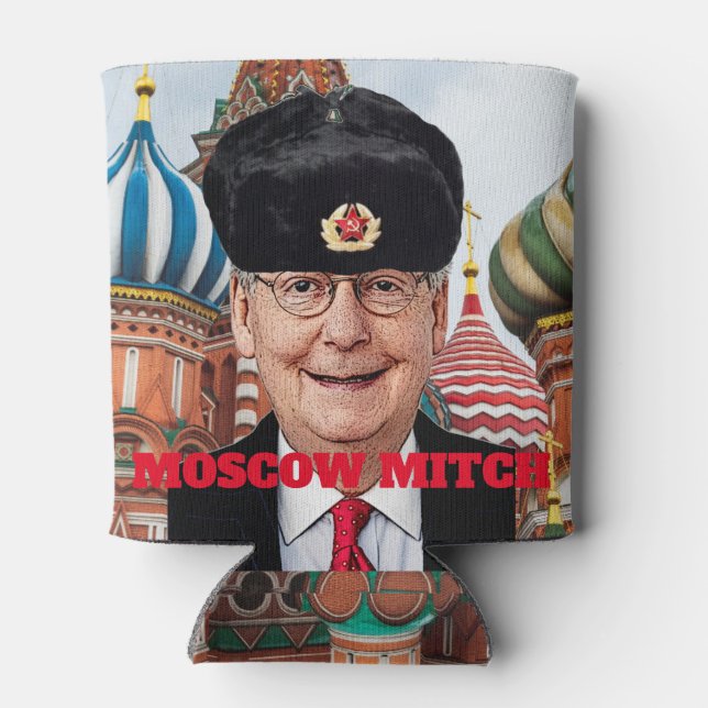 Enfriador De Latas Funny Moscow Mitch McConnell (Reverso)