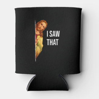 Enfriador De Latas Funny Quote Jesus Meme I Saw That Christian God Wo