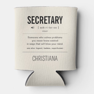 Enfriador De Latas Funny Secretario Personalizado