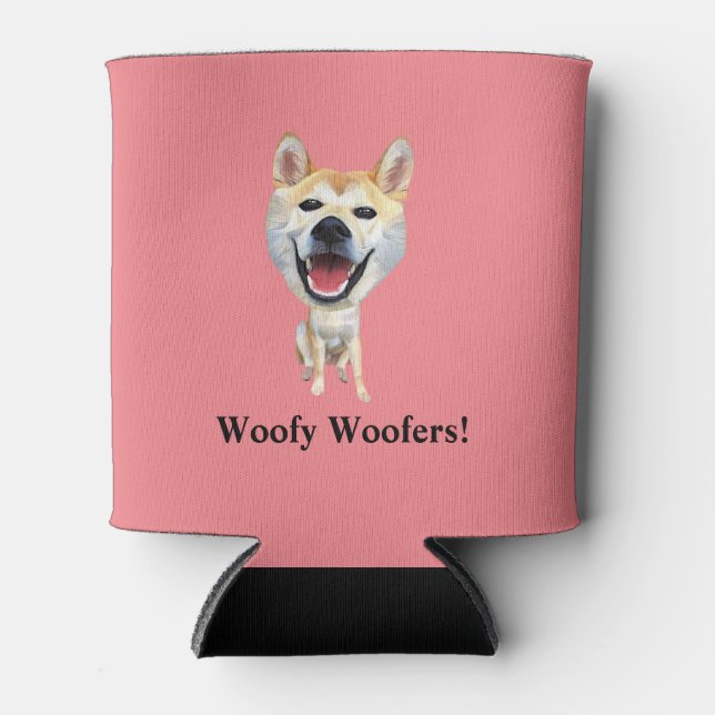 Enfriador De Latas Funny Shiba Inu Refrigerador de bebidas (Anverso)