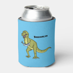 Enfriador De Latas Funny T rex dinosaur ilustracion