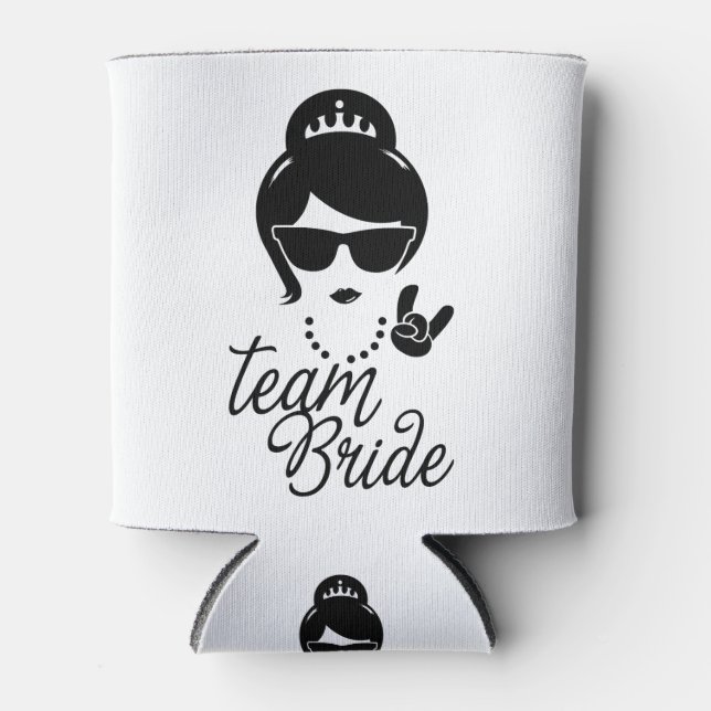 Enfriador De Latas Funny Team Bride Gift for Bachelorette Party (Anverso)