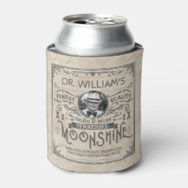 Enfriador De Latas Funny Vintage Moonshine Hillbilly Medicine Persona