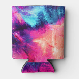 Enfriador De Latas Futurista Multicolor: Resumen de patrón frío