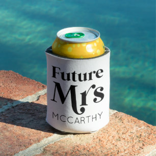 Enfriador De Latas Futuro Sra. Personalizado Apellido Novia A Ser Fia