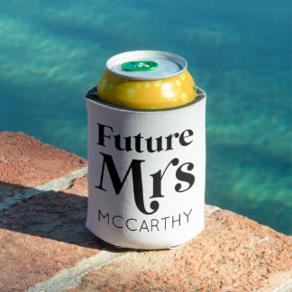 Enfriador De Latas Futuro Sra. Personalizado Apellido Novia A Ser Fia