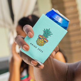 Enfriador De Latas Gafas de sol de piña de orgullo