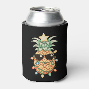 Enfriador De Latas Gafas de sol de piña Luces de Navidad Navidad Vaca