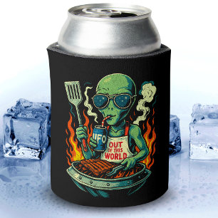 Enfriador De Latas Gafas de sol divertidas de parrilla de barbacoa co