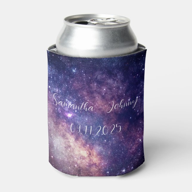 Enfriador De Latas Galaxia Espacio Ultraterrestre Estrellas Boda Noch (Lata Anverso)