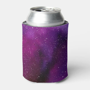 Enfriador De Latas Galaxias acuáticas de color rosa púrpura