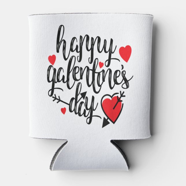 Enfriador De Latas Galentine's Day Valentine's Day Female Friendship (Anverso)